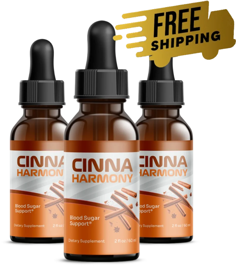 Cinna Harmony blood sugar support drops three-bottle pack
